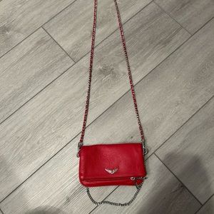 Zadig&Voltaire women’s grained leather Rock crossbody small
